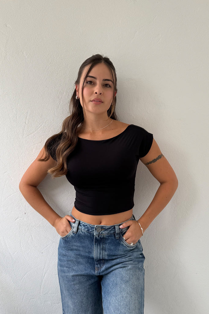 BLUSA MC BOULEVARD - NEGRO