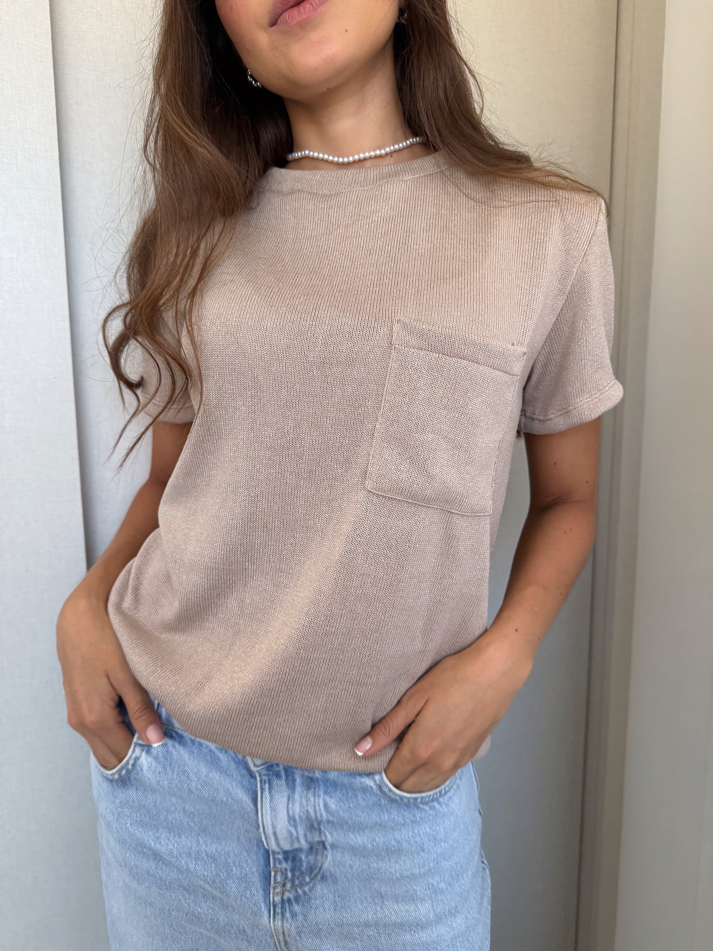T-SHIRT BÁSICA PANACOTTA - MOCA