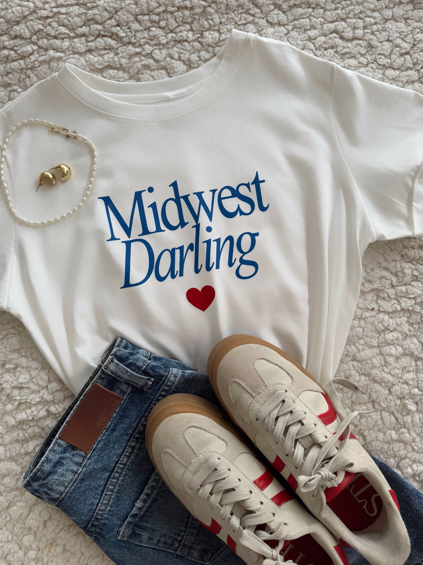 T-SHIRT GRÁFICA MIDWEST DARLING - MARFIL