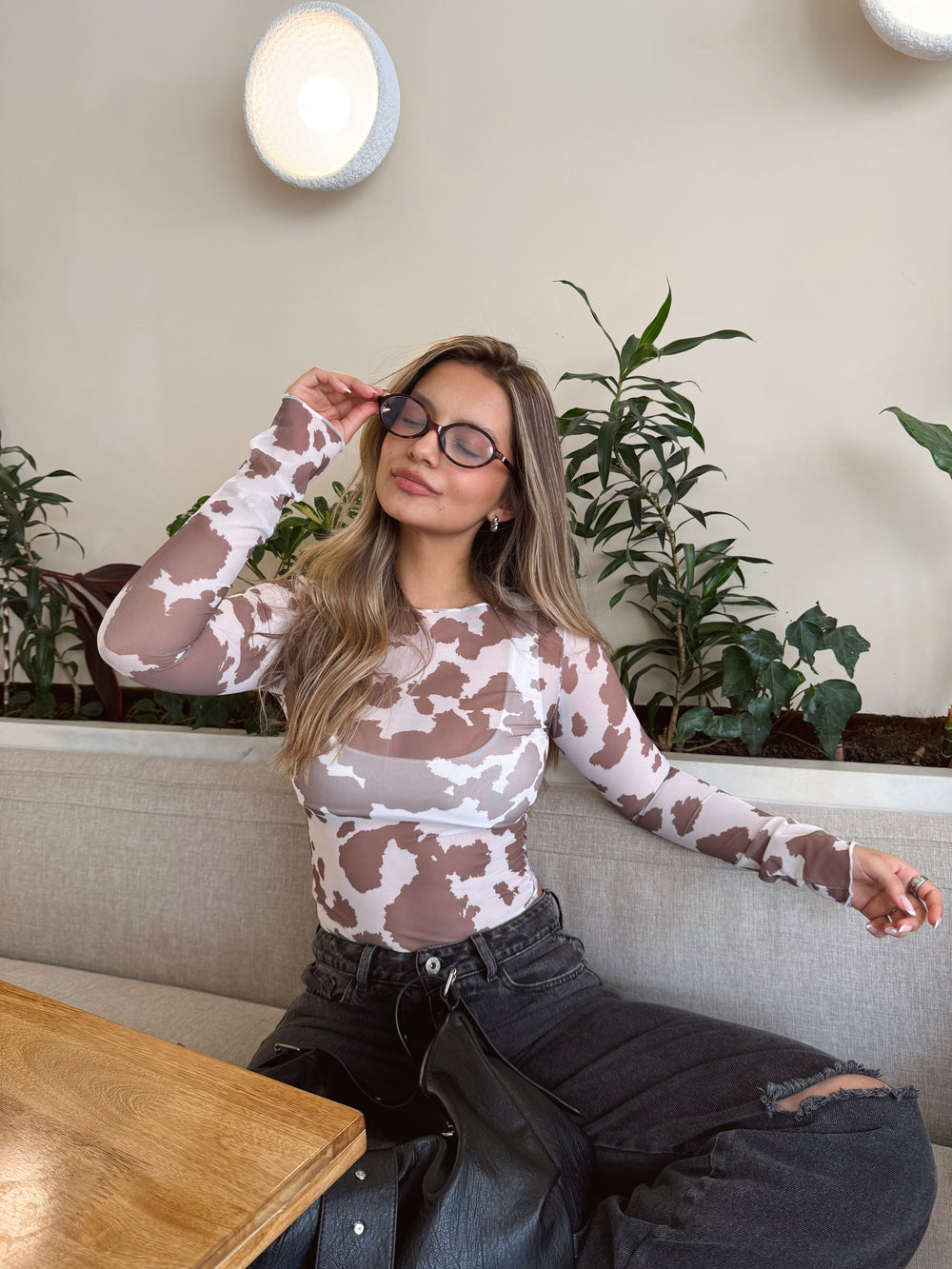 SET BUZO MALLATEX ESTAMPADO - MARFIL
