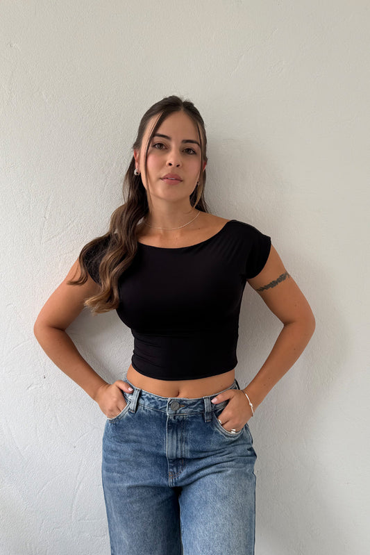 BLUSA MC BOULEVARD - NEGRO