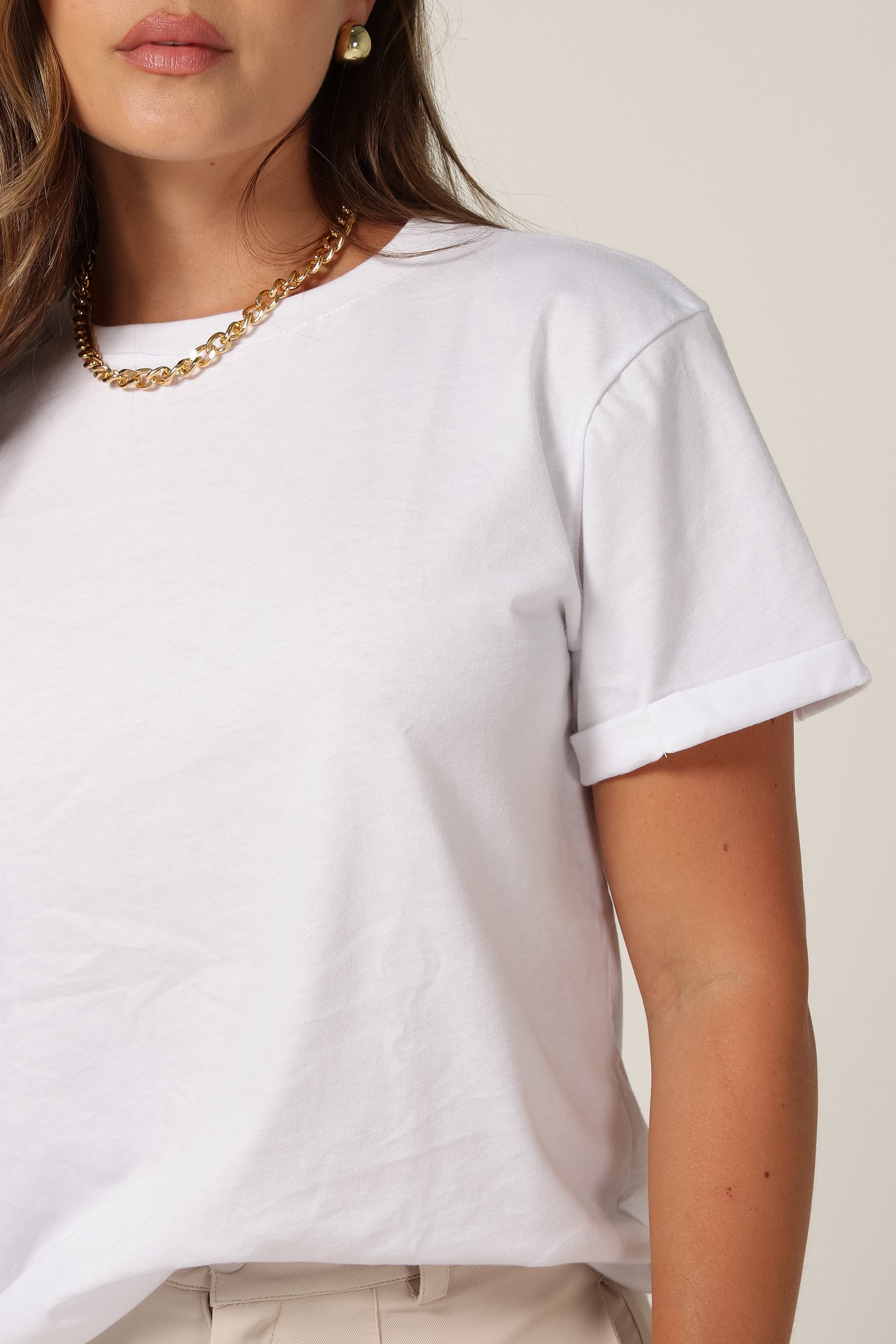 T-SHIRT BÁSICA ALGODÓN - BLANCO