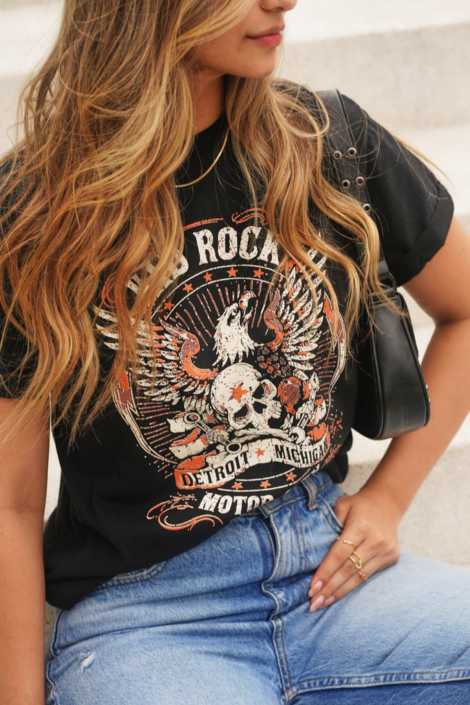 T-SHIRT GRÁFICA KID ROCK - NEGRO