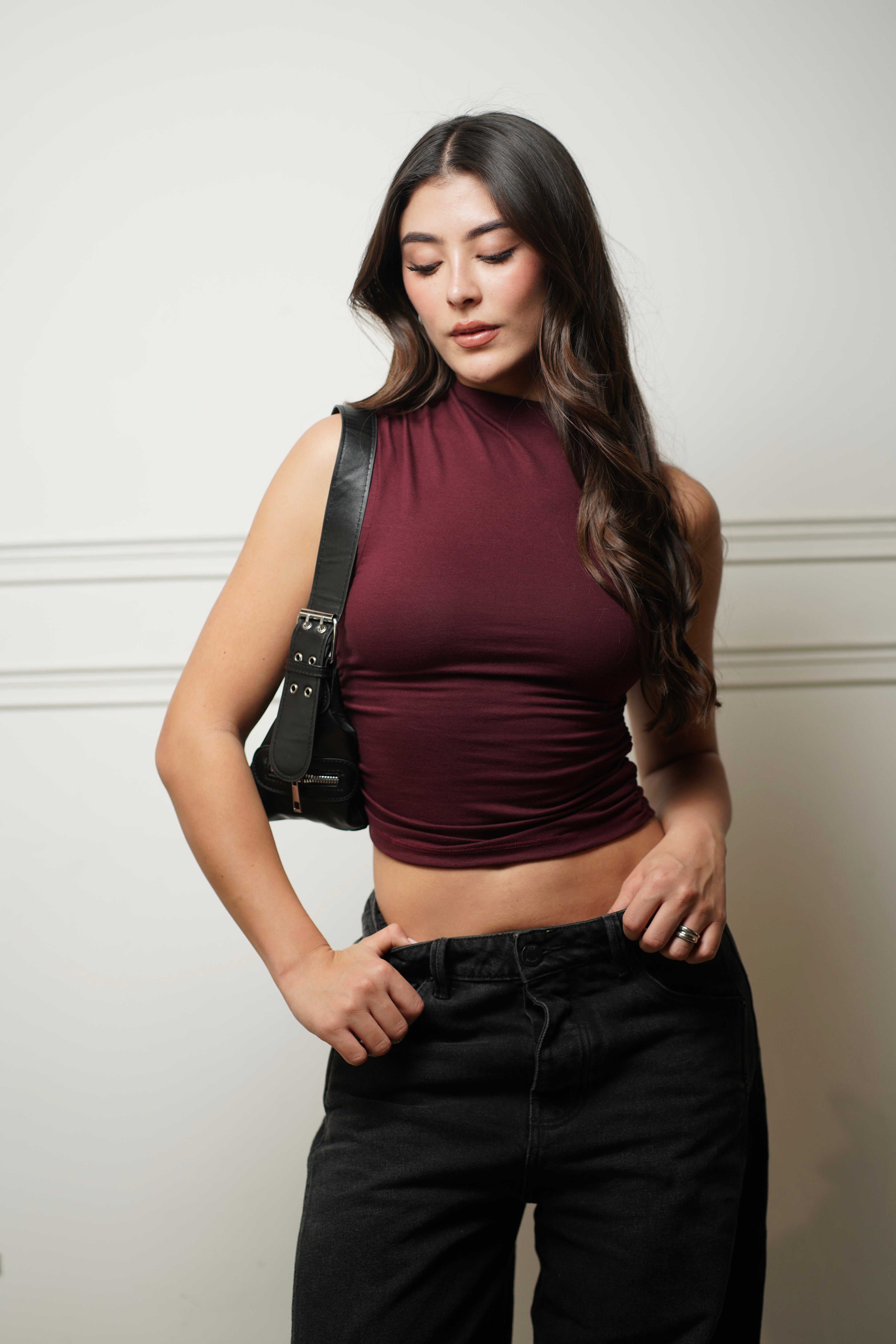 BLUSA RECOGIDO - VINOTINTO