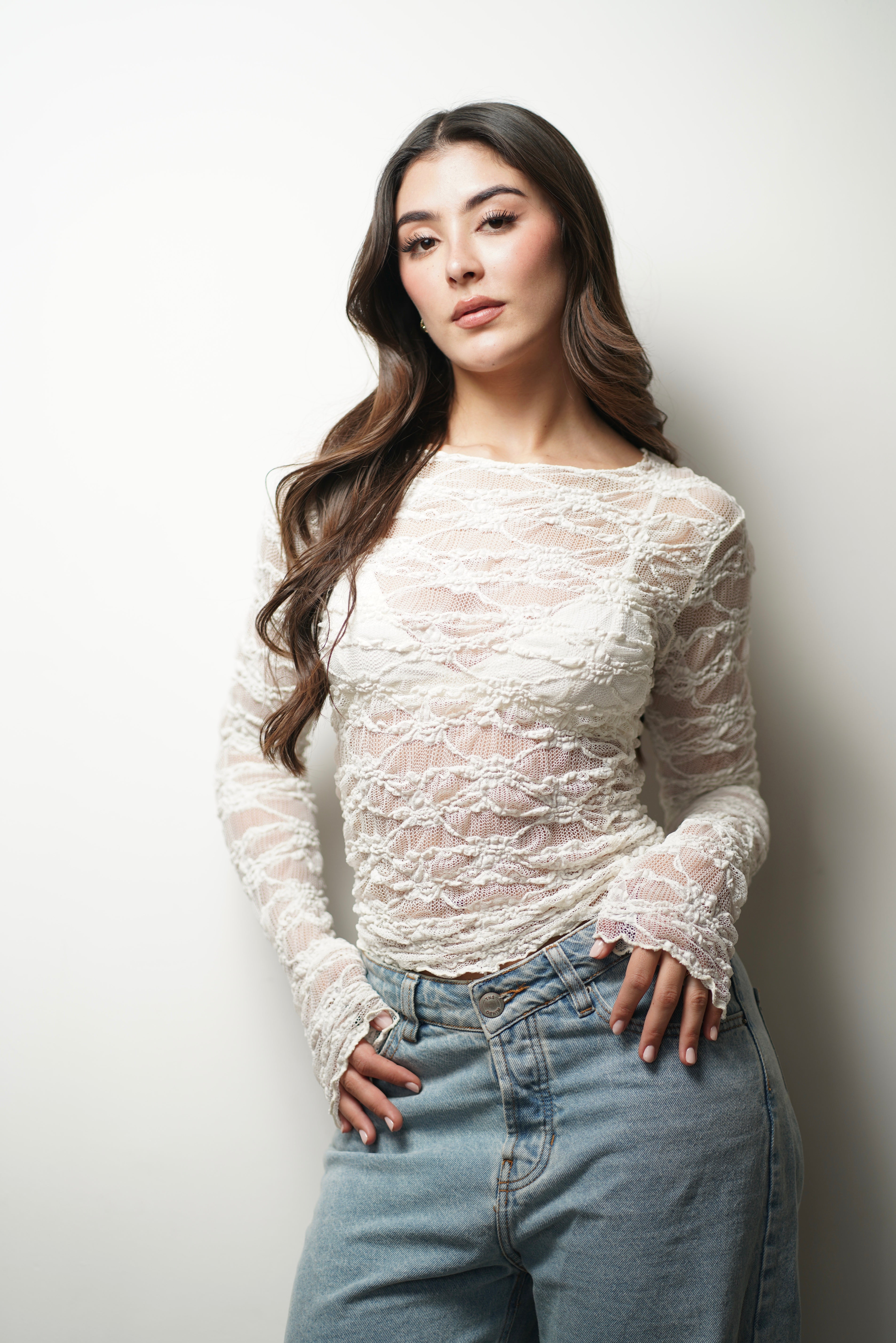 SET BLUSA BLONDA - MARFIL