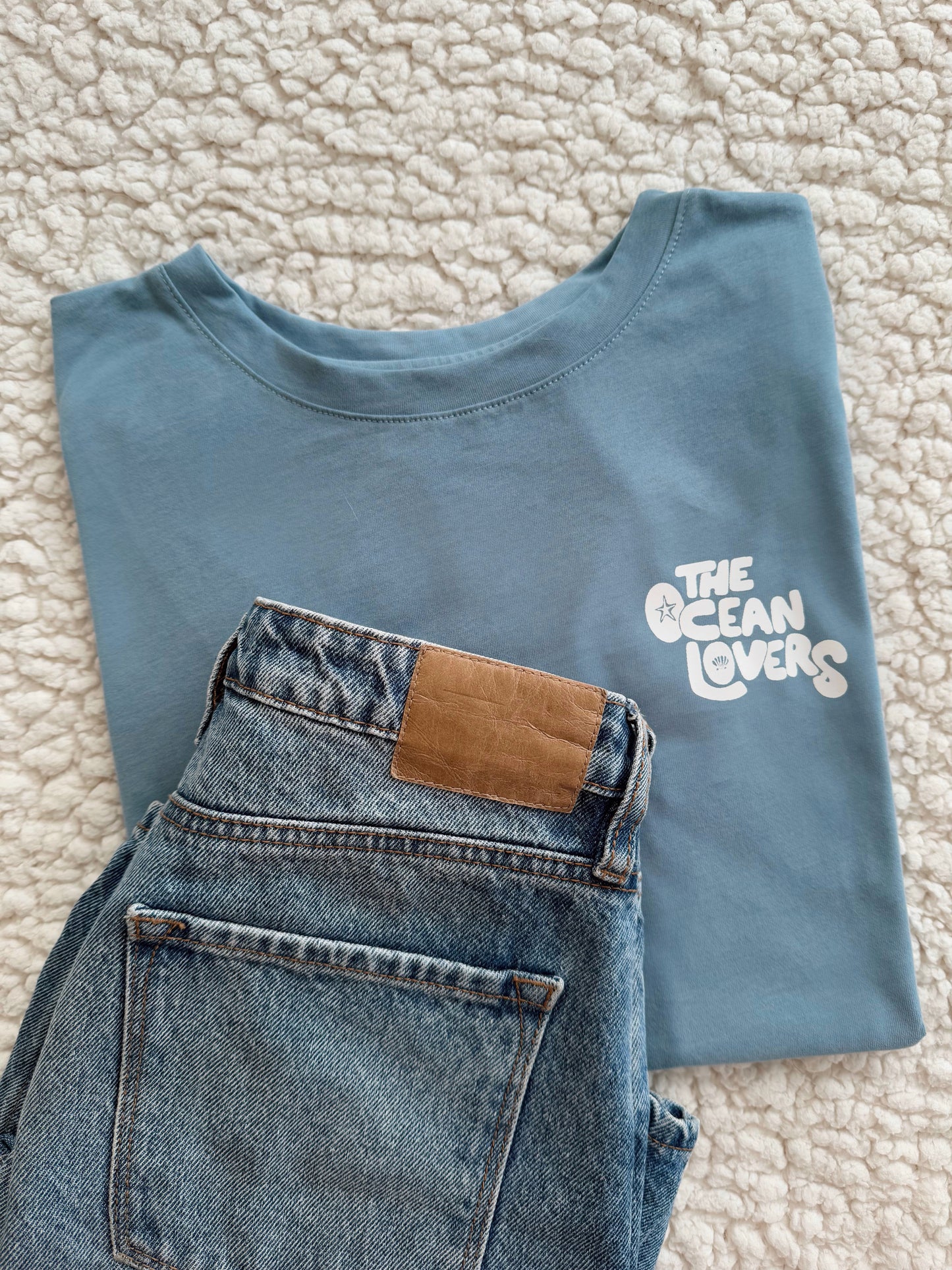 T-SHIRT GRÁFICA THE OCEAN -         AZUL