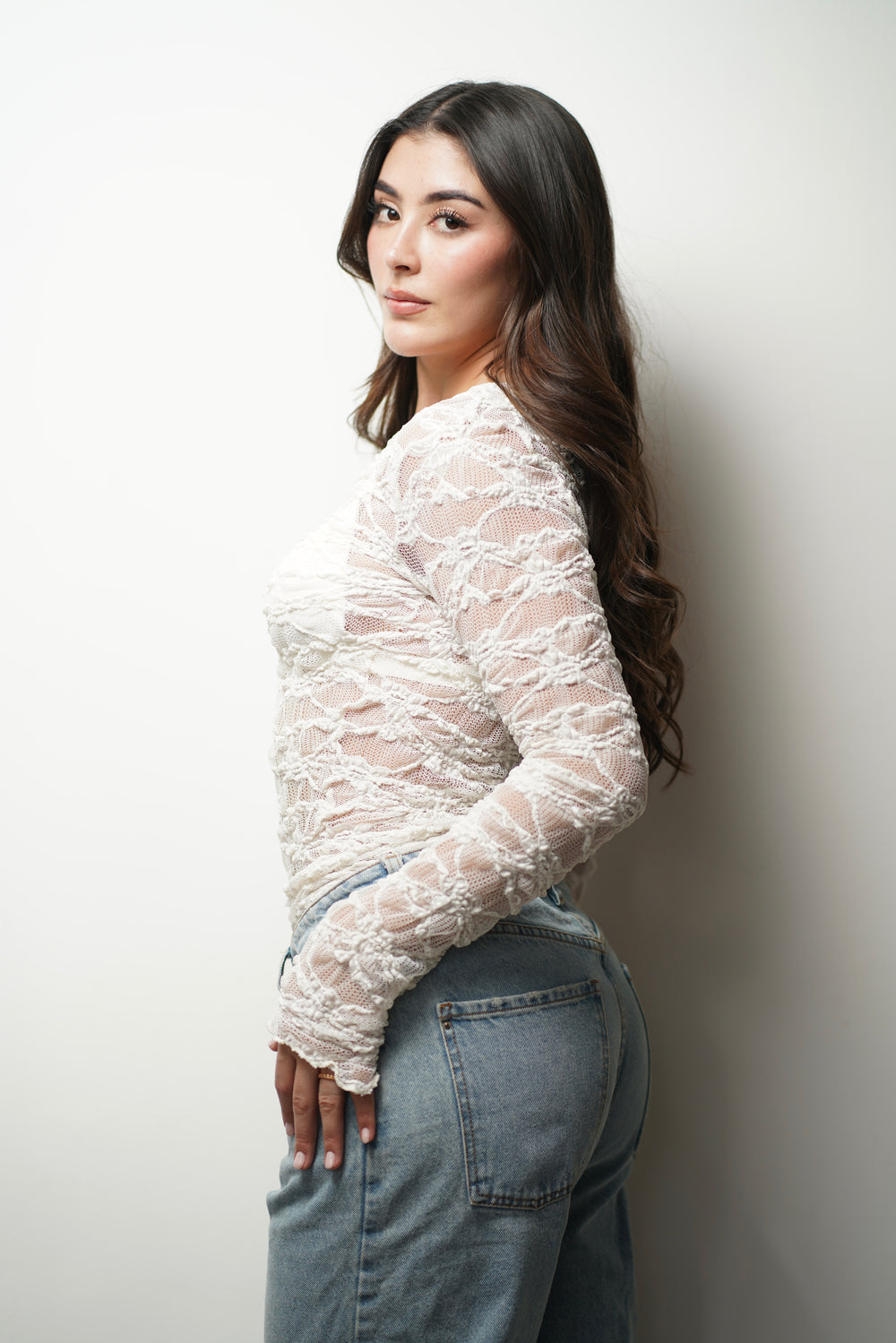 SET BLUSA BLONDA - MARFIL