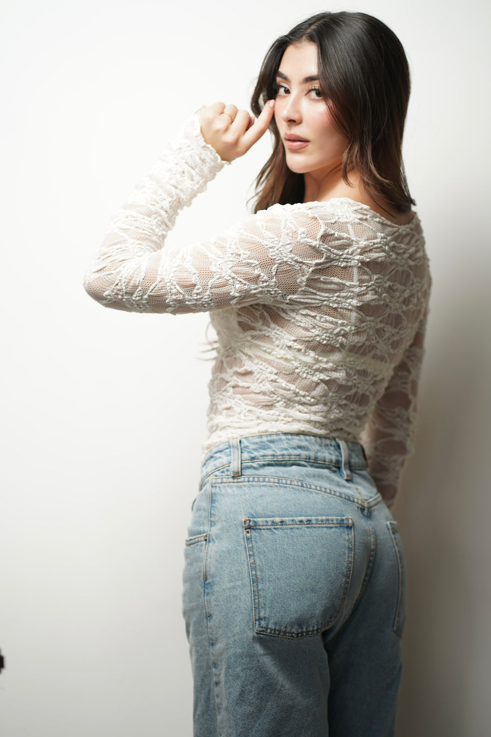 SET BLUSA BLONDA - MARFIL