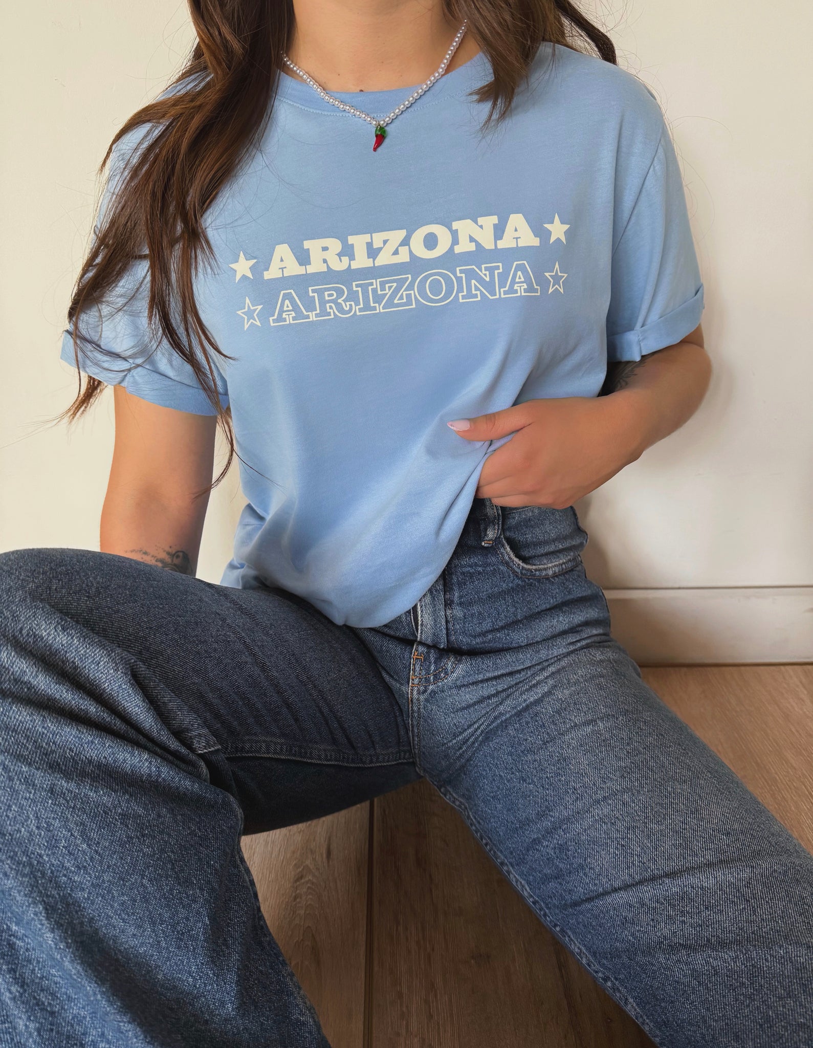 T-SHIRT GRÁFICA ARIZONA - AZUL