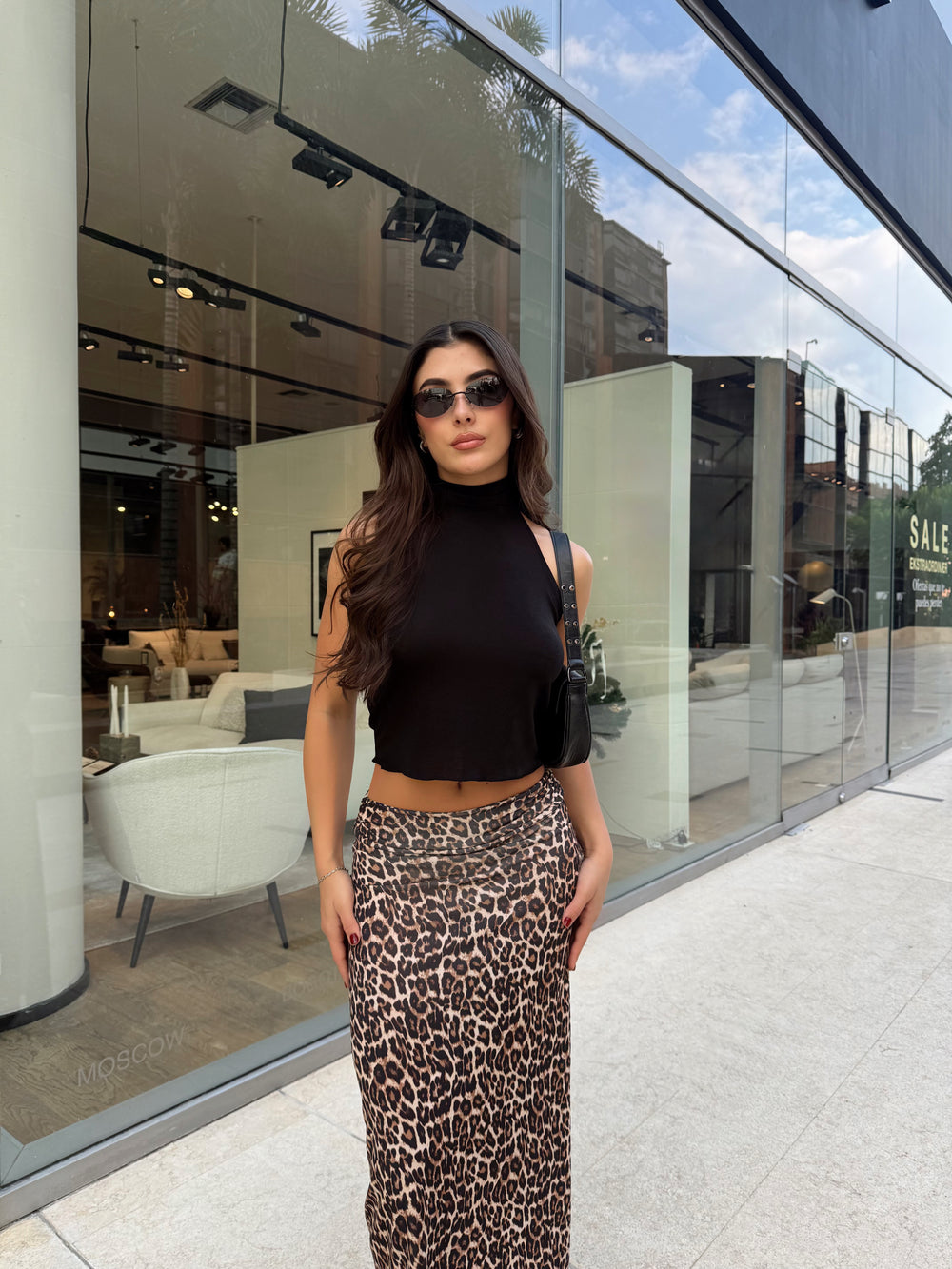 BLUSA HALTER SELENA - NEGRO