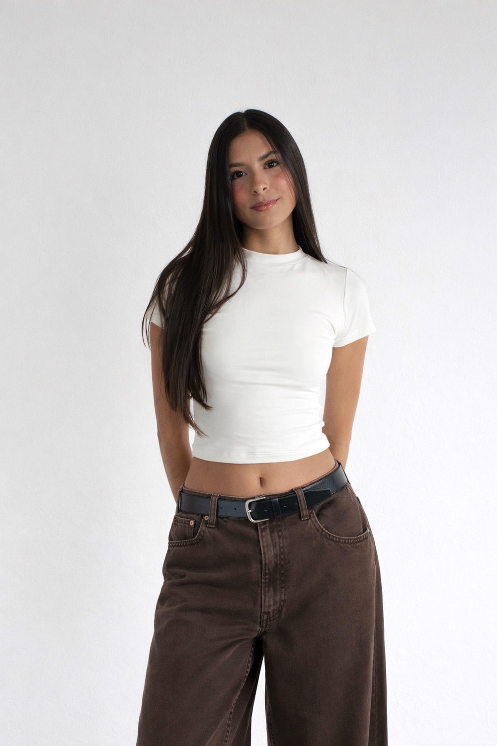 TOP BÁSICO ALGODÓN - CREMA