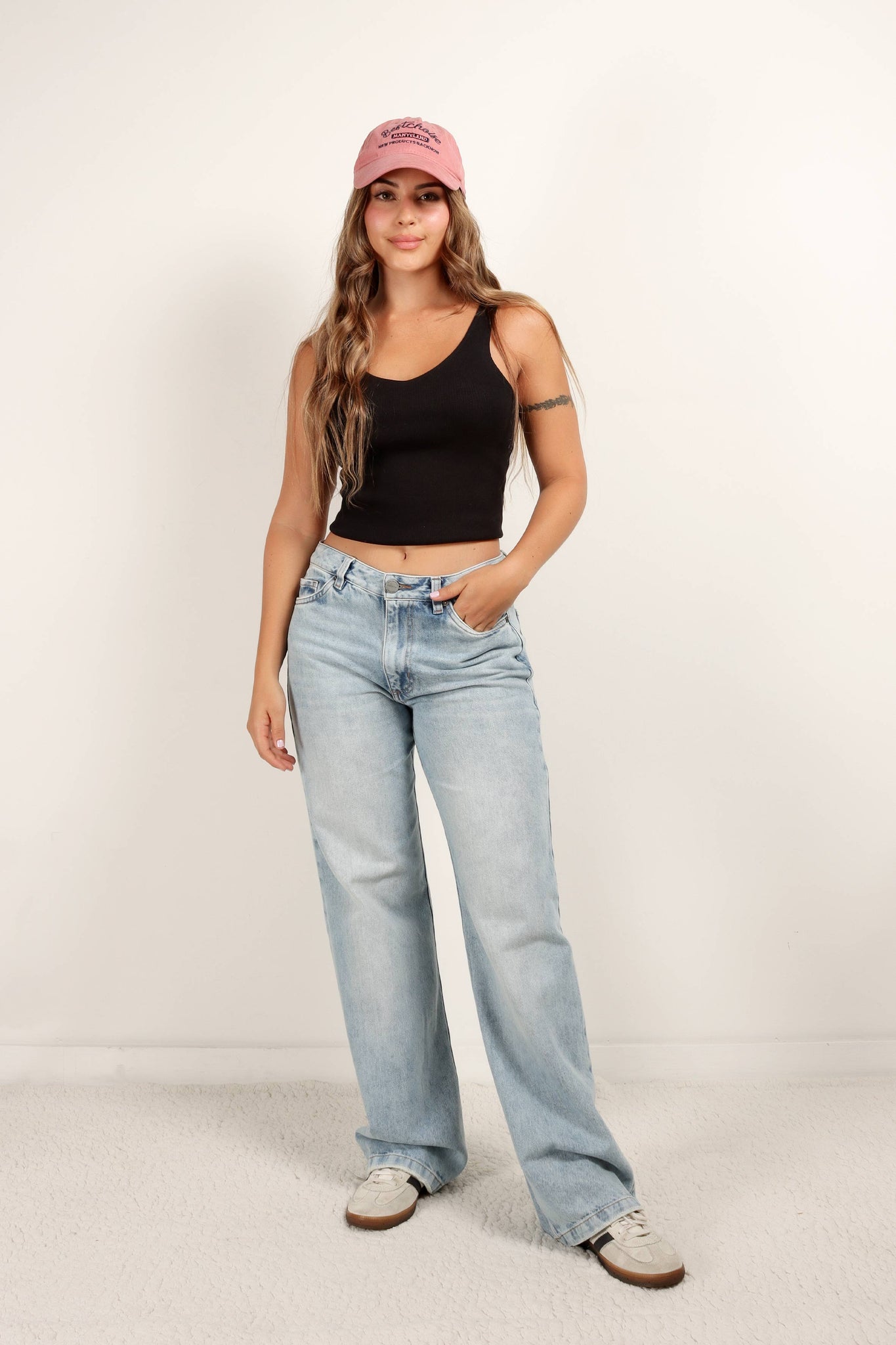 JEAN WIDE LEG TIRO MEDIO - AZUL