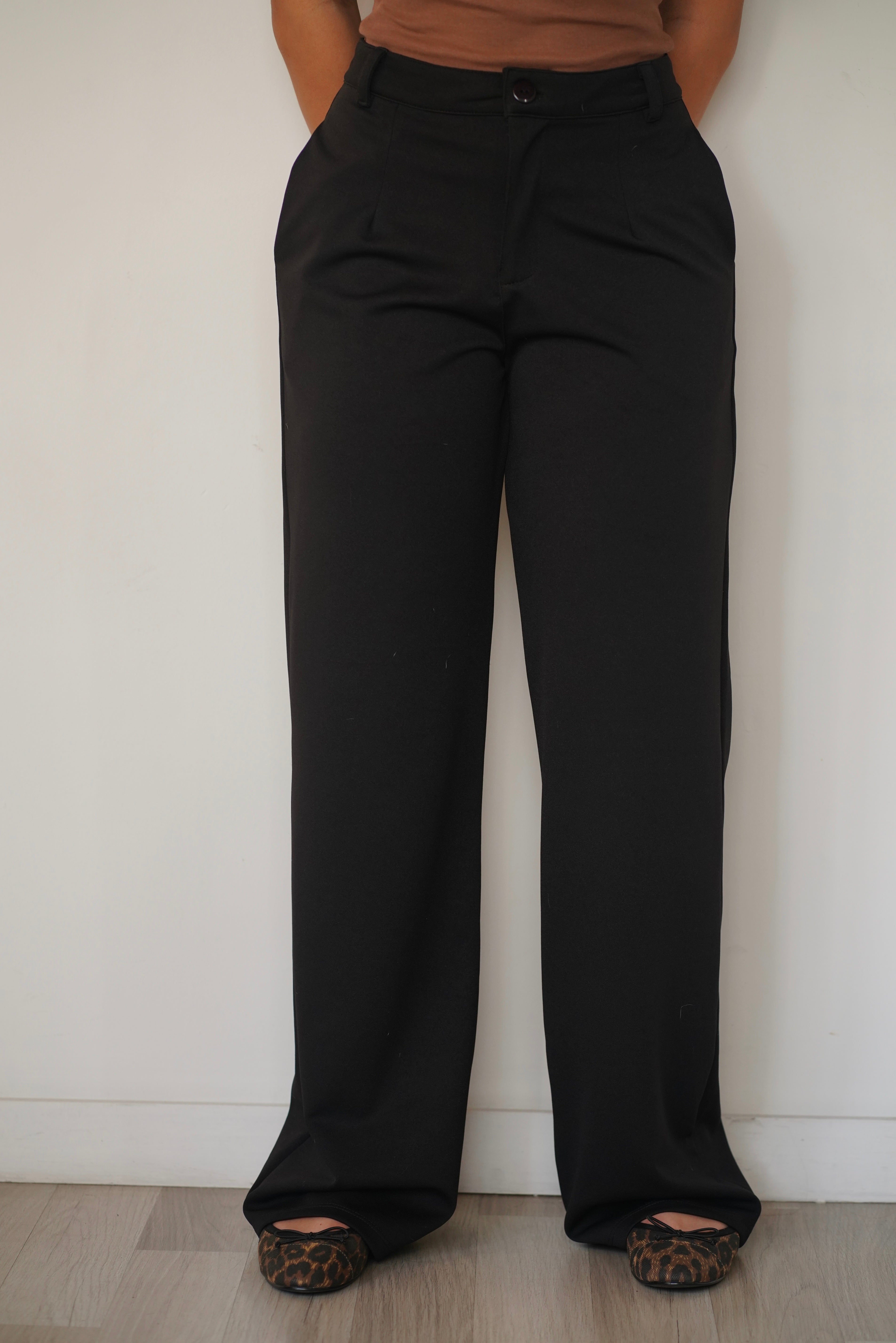 PANTALÓN CLÁSICO RECTO - NEGRO