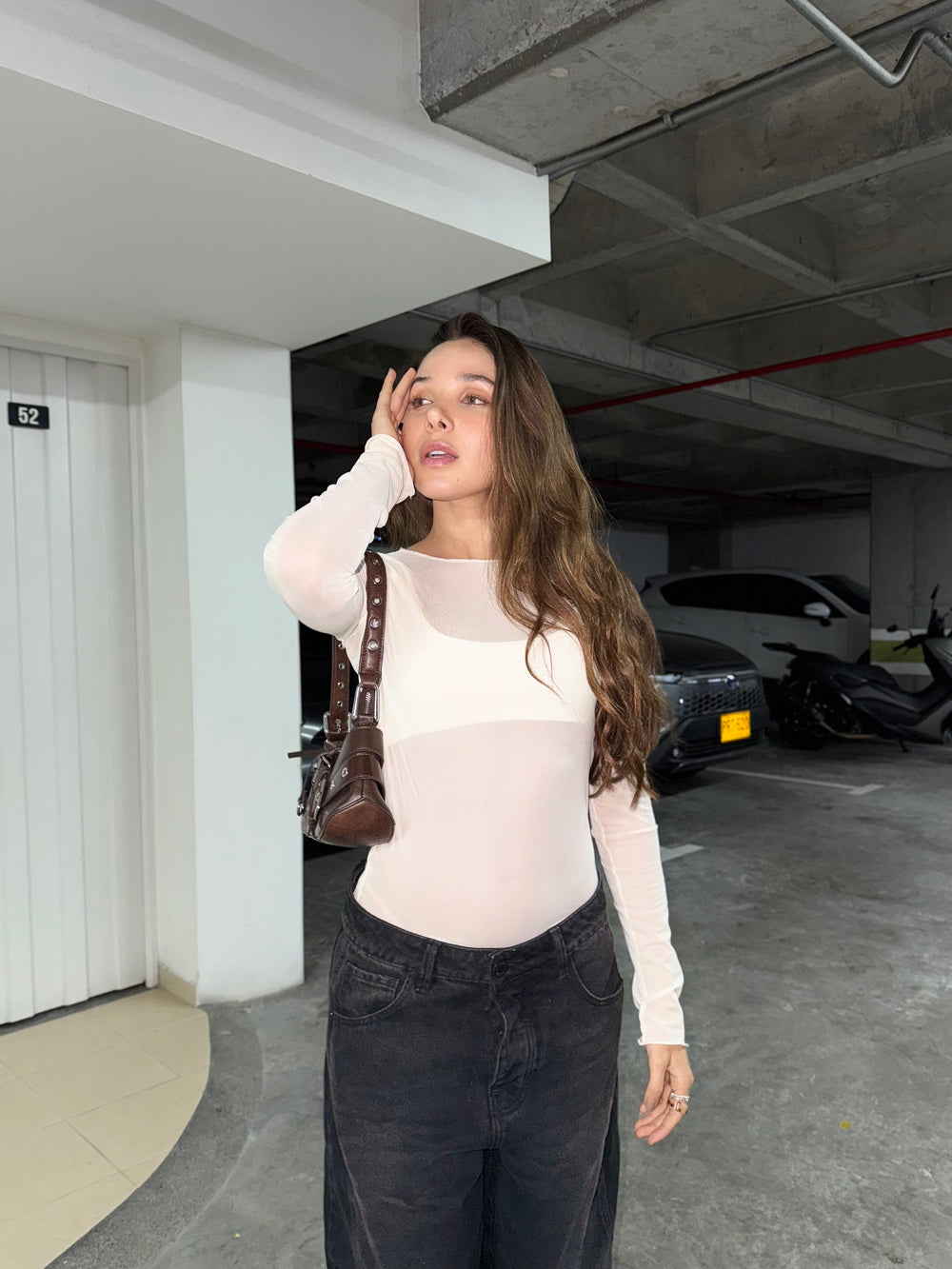 SET BLUSA MALLATEX -             MARFIL