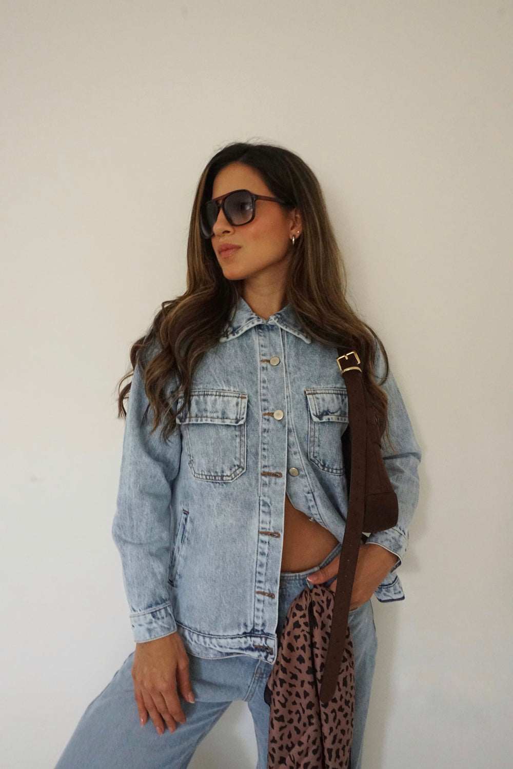 CHAQUETA OVERSIZED DENIM