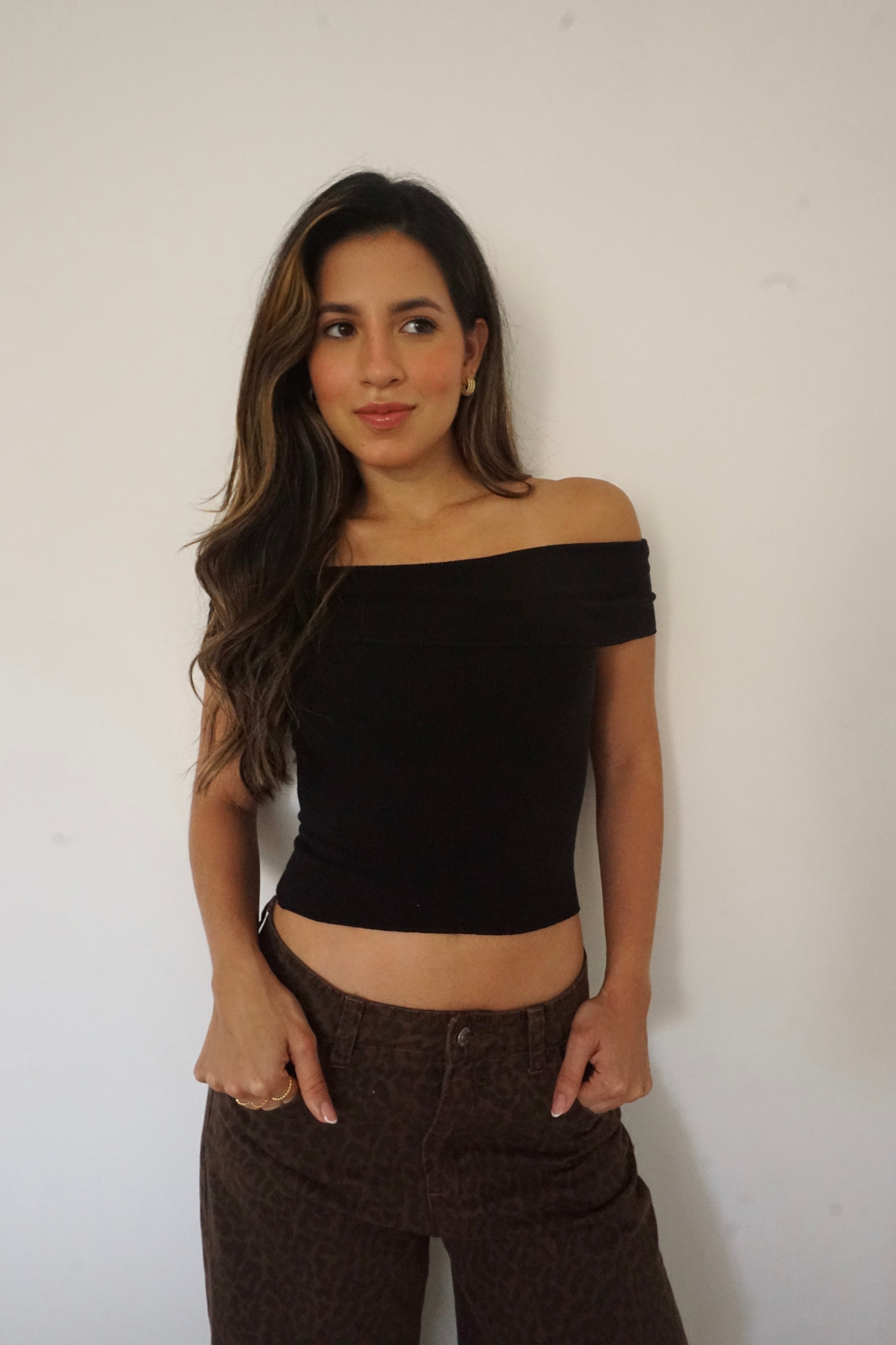 BLUSA RIB BANDEJA - NEGRO