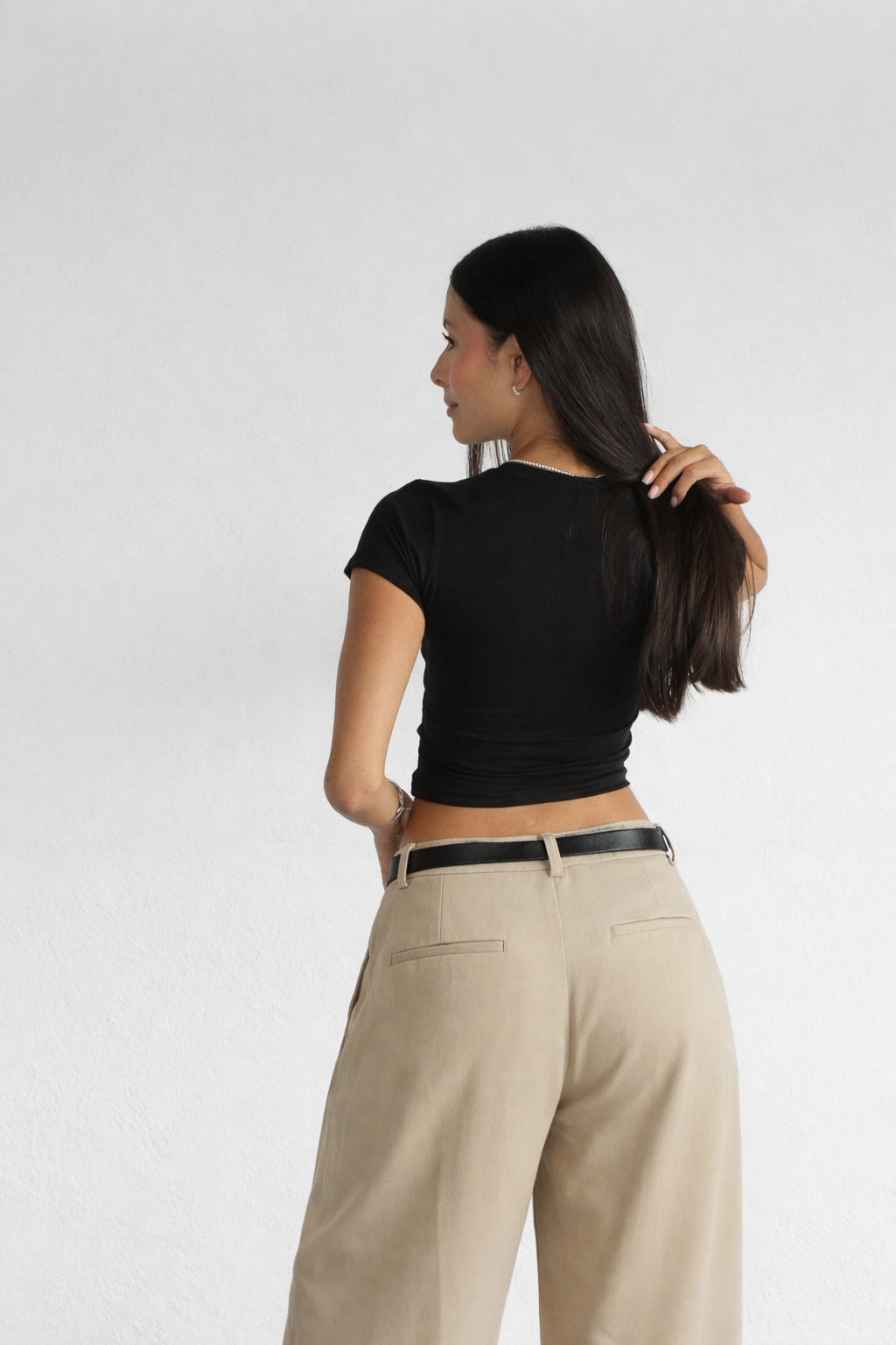 TOP BÁSICO ALGODÓN - NEGRO