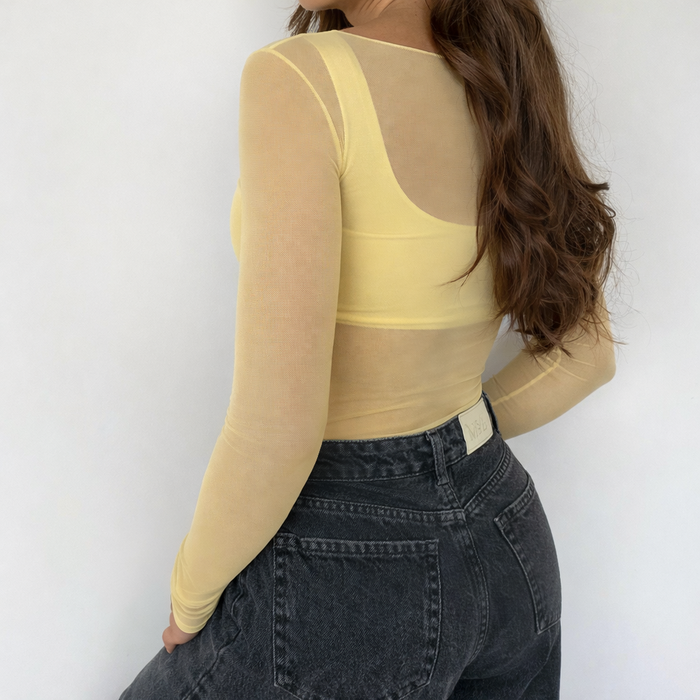 SET BLUSA MALLATEX - AMARILLO