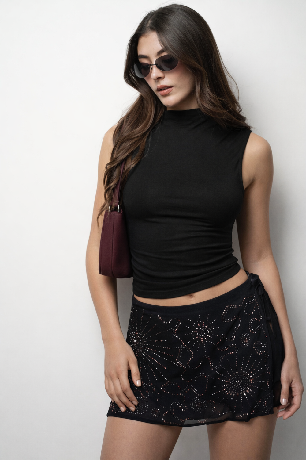 BLUSA RECOGIDO - NEGRO
