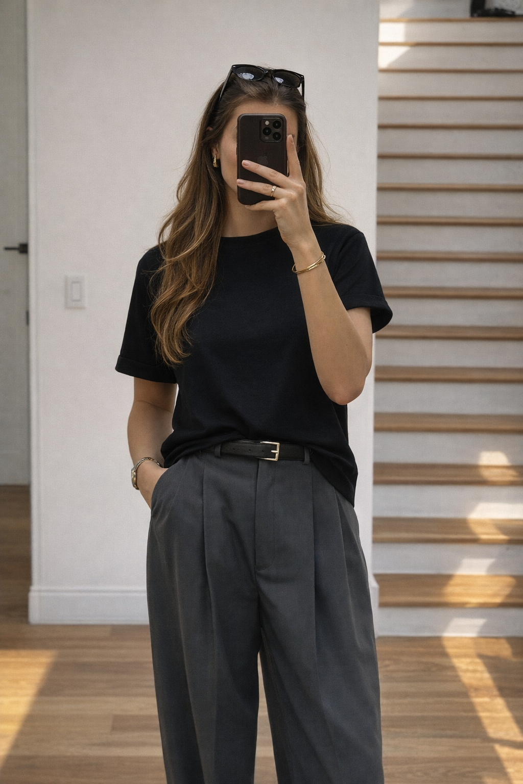 T-SHIRT BÁSICA ALGODÓN - NEGRO